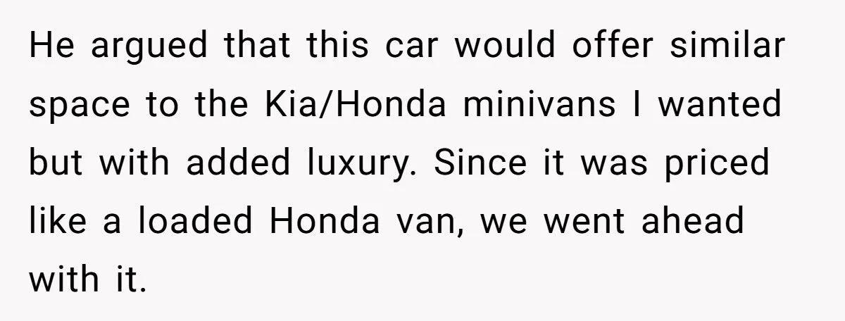 She Wanted a Safe Family Car – He Demanded an SUV to Protect His Ego, and It’s Blowing Up Their Finances