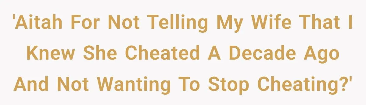 He Refuses to End His Double Life Despite Discovering His Wife’s Betrayal a Decade Ago He Refuses to End His Double Life Despite Discovering His Wife’s Betrayal a Decade Ago