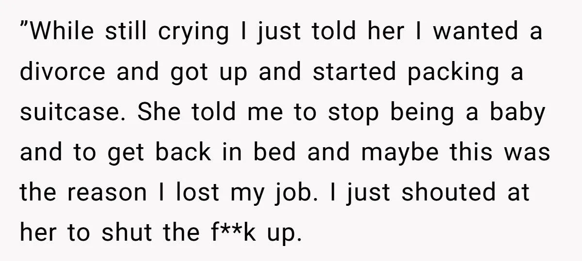 Husband Left Crushed After Wife Withheld Love for Months - Only to Want Him Back Once He Got a Better Job