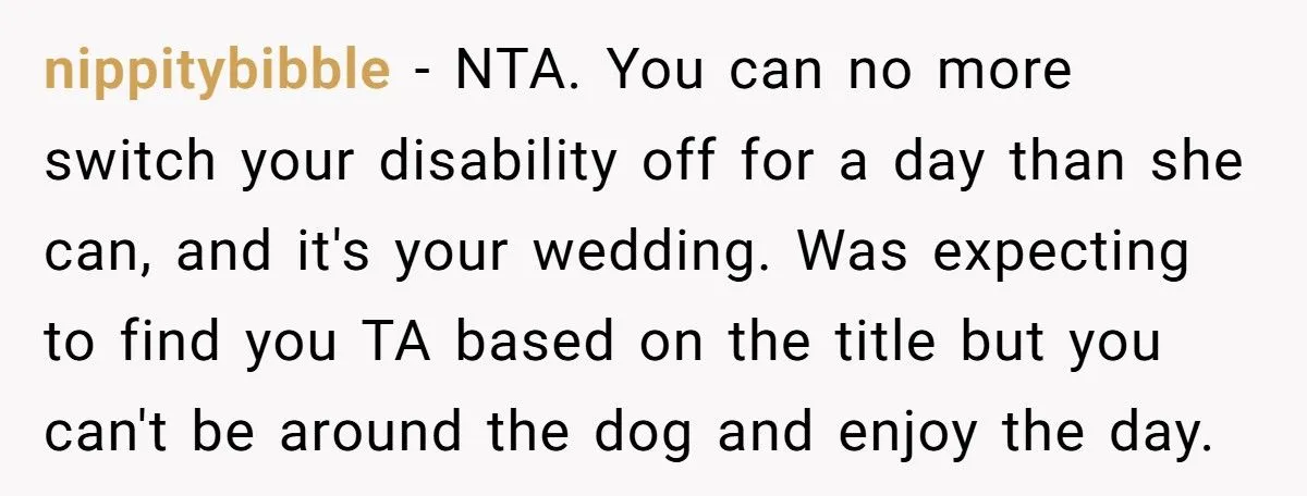 Drama You Won’t Believe: Bride Bans Blind Friend’s Guide Dog from Wedding