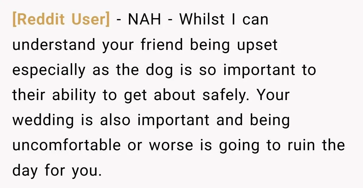 Drama You Won’t Believe: Bride Bans Blind Friend’s Guide Dog from Wedding