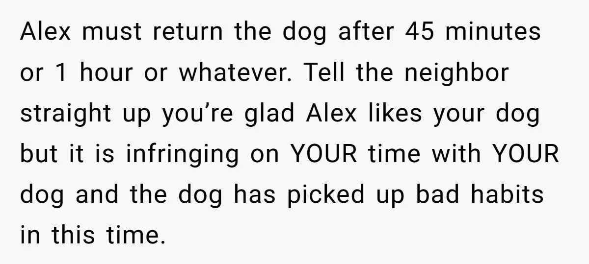 Dog Owner Torn as Neighbor Keeps ‘Borrowing’ His Pup to Entertain Autistic Son - But Bad Habits and Boundaries Spark Clash