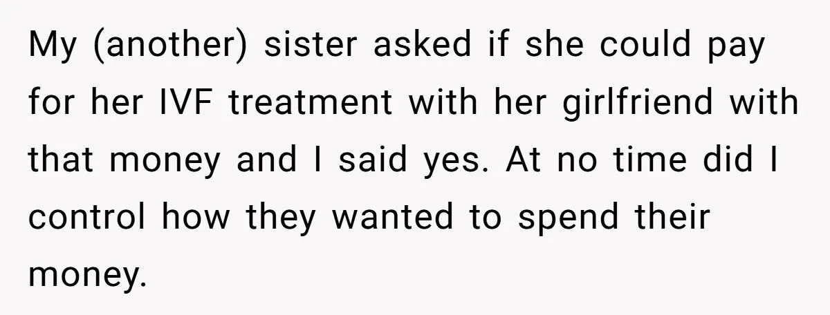 Sister Demands IVF Money, but Woman Refuses After Years-Long Affair with Her Best Friend’s Husband