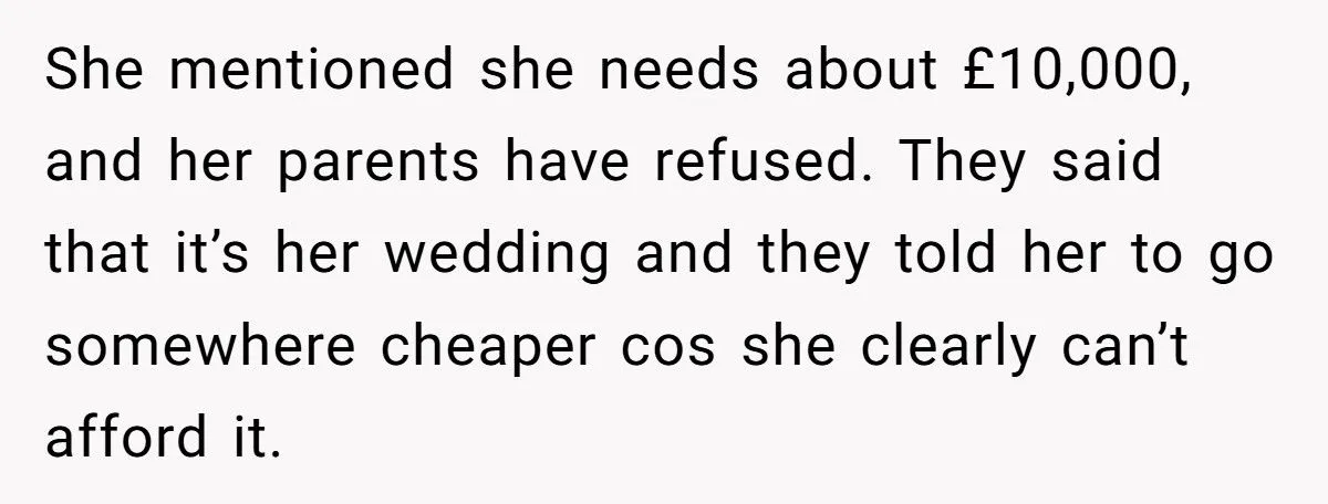 A Redditor’s Refusal To Fund A Friend’s Lavish Wedding Sparks Entitlement Outrage