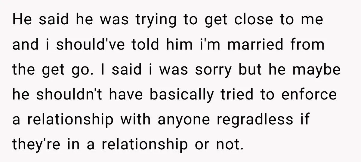 Coworker Furious After Married Woman Rejects Him - Says She Should’ve Worn a Ring to Warn Him