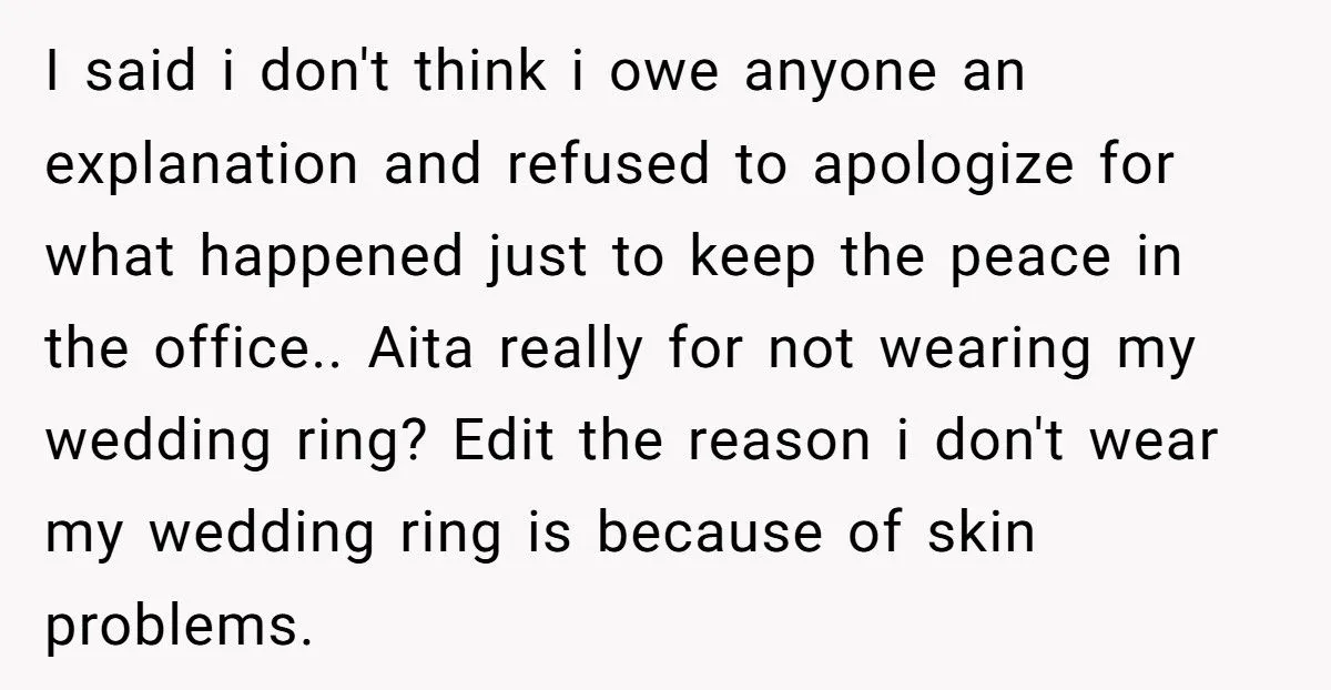 Coworker Furious After Married Woman Rejects Him - Says She Should’ve Worn a Ring to Warn Him