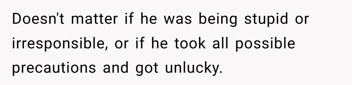 He Called Out His Brother for Complaining About Child Support After a One-Night Pregnancy