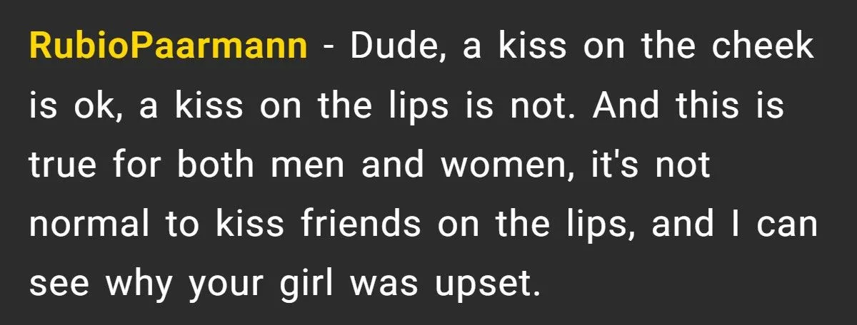 This Man Defends Tradition of Kissing His Homies Goodnight - Girlfriend Calls It Weird