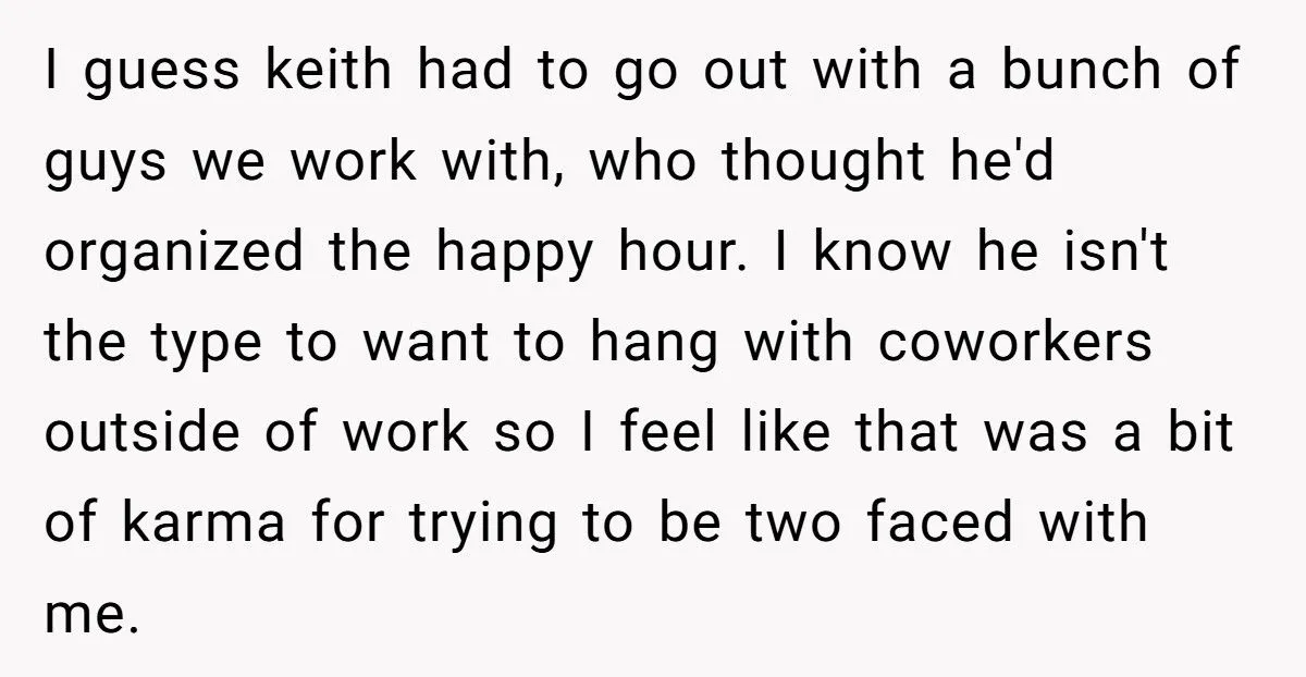 A Woman Turns Her Creepy Coworker’s Fake ‘Group’ Happy Hour into a Full Team Event