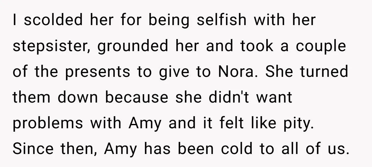 She Forced Her Daughter to Share Birthday Gifts with Her Stepdaughter, and Now Their Home Is Filled with Tension