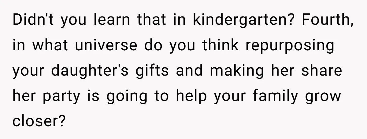 She Forced Her Daughter to Share Birthday Gifts with Her Stepdaughter, and Now Their Home Is Filled with Tension