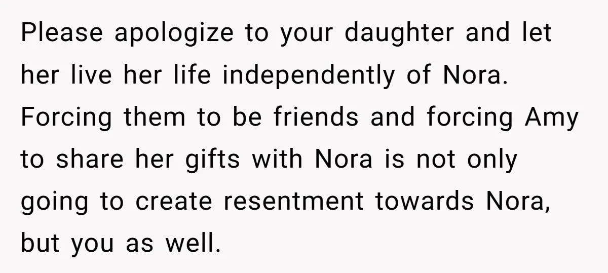 She Forced Her Daughter to Share Birthday Gifts with Her Stepdaughter, and Now Their Home Is Filled with Tension