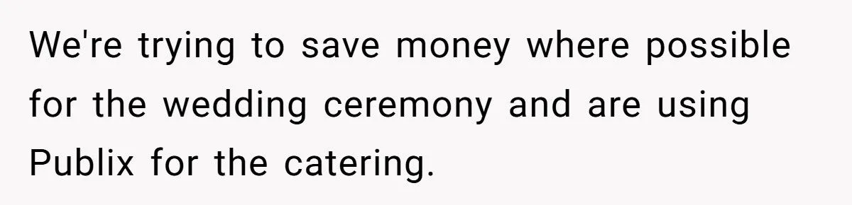 A Couple Wants to Save Money at Wedding by Feeding Guests Snacks - While the Couple Eats a Real Meal