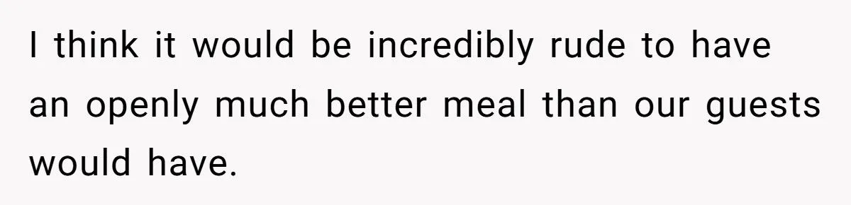 A Couple Wants to Save Money at Wedding by Feeding Guests Snacks - While the Couple Eats a Real Meal