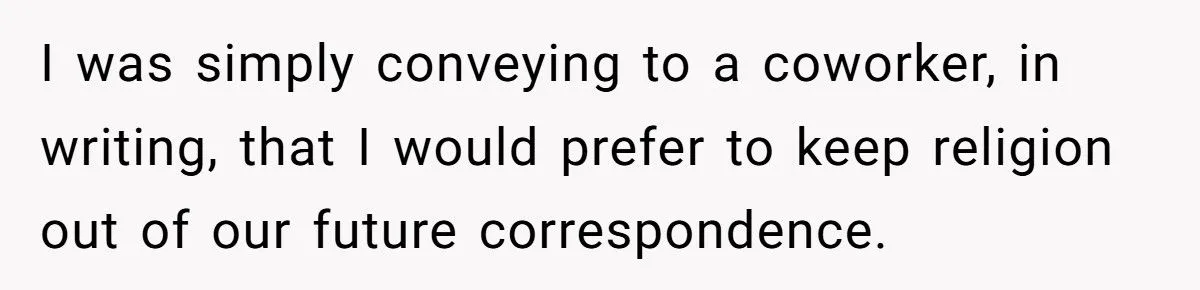 She Fought Back Against a Coworker’s Religious Overreach with “As-Salaam-Alaikum” - AITA?