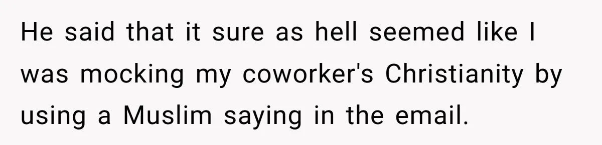 She Fought Back Against a Coworker’s Religious Overreach with “As-Salaam-Alaikum” - AITA?