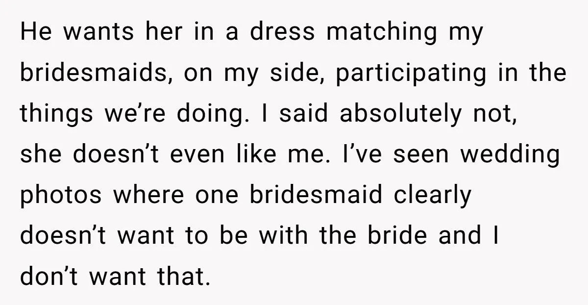 Fiancé Demands His Female Friend Be a Bridesmaid - Bride Shuts It Down