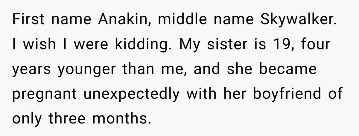 Reddit Explodes After Teen Mom Says She’s Naming Her Baby Anakin Skywalker - Brother Calls Her an Id-ot