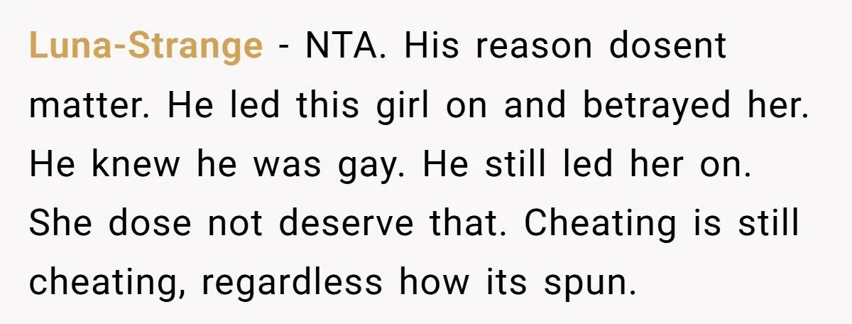He Tried to Justify His Secret Relationship as ‘Finding Himself’ - His Brother Refused to Excuse the Betrayal