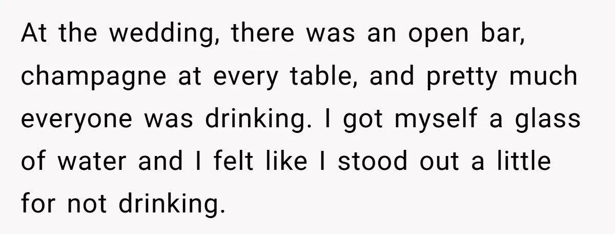 A Newly Sober Woman Accidentally Sparked a Pregnancy Rumor at Her Sister’s Wedding