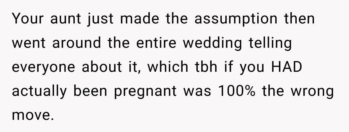 A Newly Sober Woman Accidentally Sparked a Pregnancy Rumor at Her Sister’s Wedding