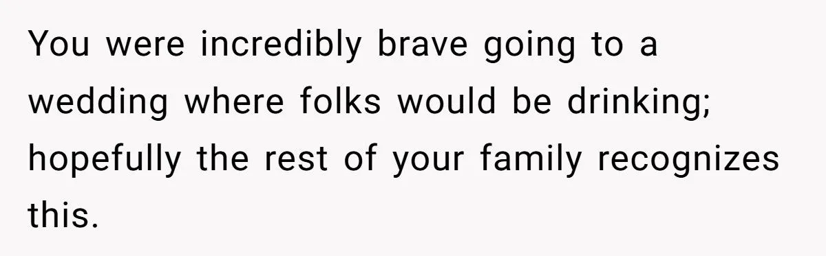 A Newly Sober Woman Accidentally Sparked a Pregnancy Rumor at Her Sister’s Wedding