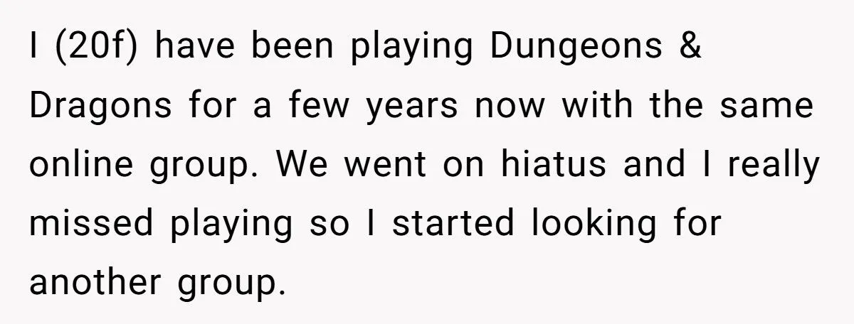 Woman Walks Out of Coworker’s D&D Game After Facing Harassment