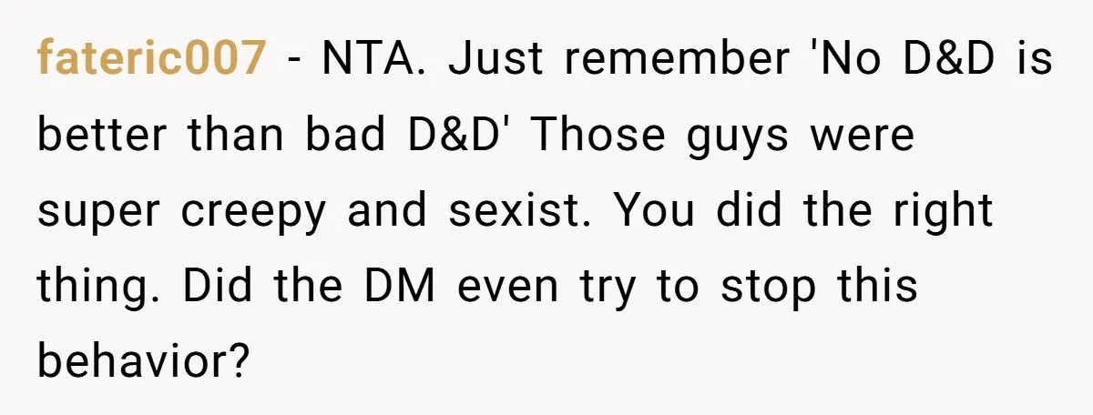 Woman Walks Out of Coworker’s D&D Game After Facing Harassment