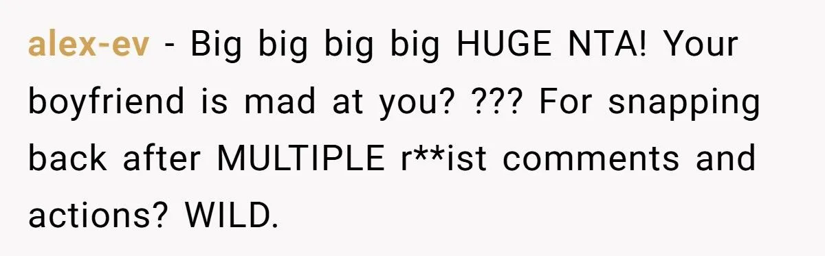 Girlfriend Calls Out Boyfriend’s Parents for Racism - He Defends Them Instead