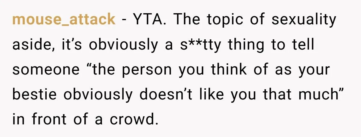 Woman Humiliates Husband’s Coworker Who Claimed Him as Her ‘Gay Best Friend’ at Party