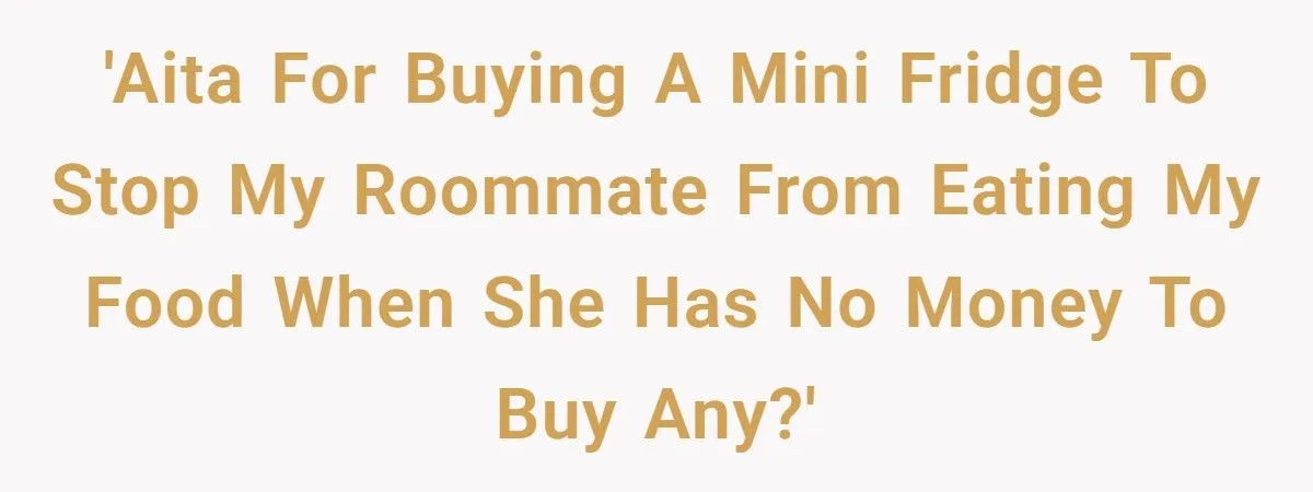 Roommate’s Snack Attacks Lead To A Mini Fridge Showdown Roommate’s Snack Attacks Lead To A Mini Fridge Showdown