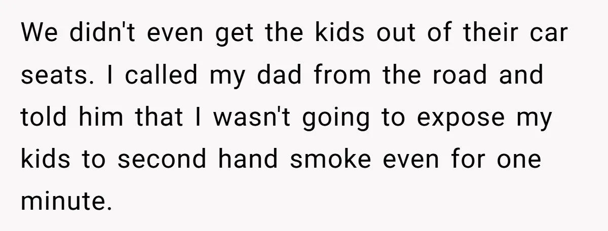 A Parent Refuses to Let Her Children Be Exposed to Smoke, Giving Her Own Parents an Ultimatum