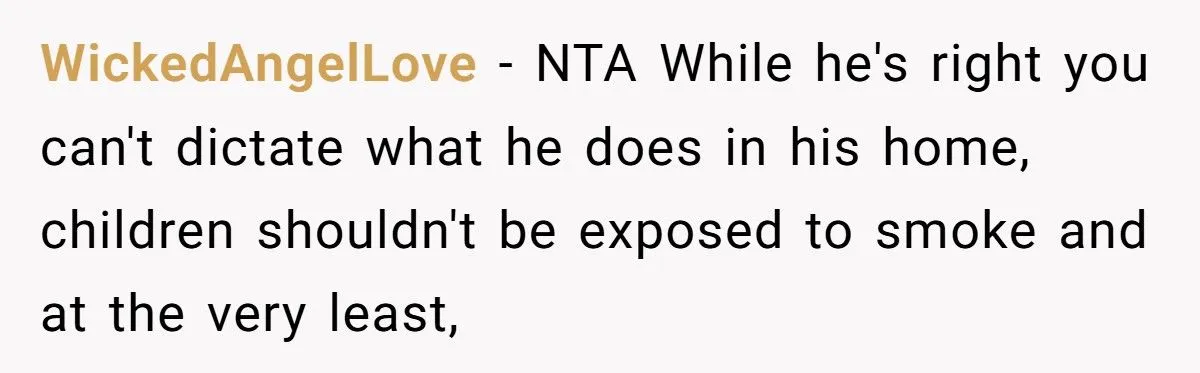 A Parent Refuses to Let Her Children Be Exposed to Smoke, Giving Her Own Parents an Ultimatum