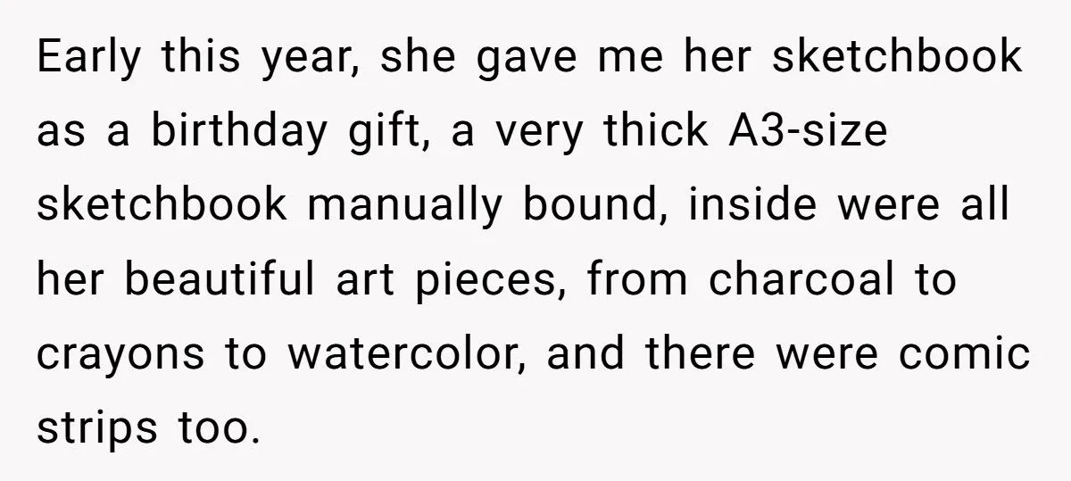 Woman’s Battle Over A Precious Sketchbook Gift After Her Friend’s Tragic Death