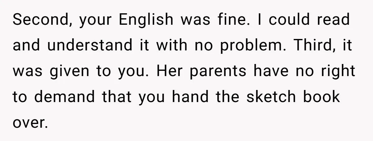 Woman’s Battle Over A Precious Sketchbook Gift After Her Friend’s Tragic Death