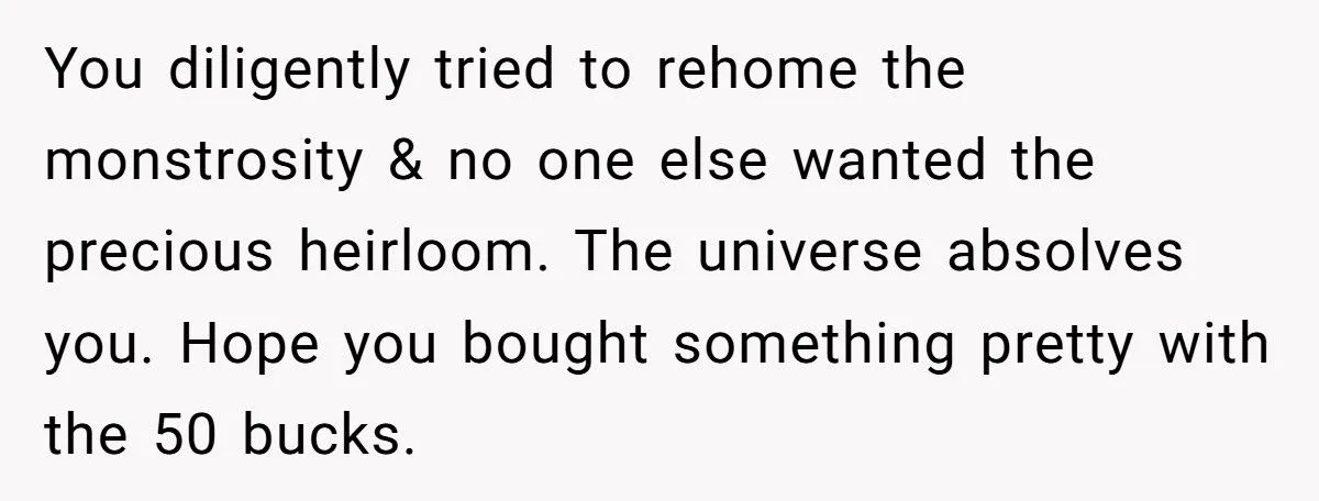 Family Outrage Erupts After Woman Sells Unwanted Heirloom Birdbath