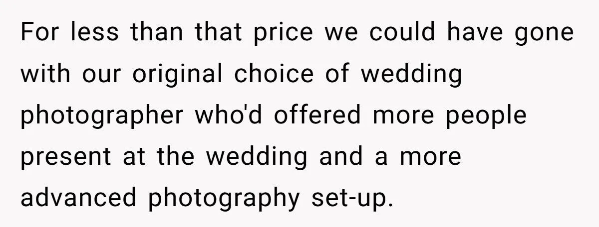 Their Cousin’s “Gift” of Wedding Photography Turned into a Shocking $3,000 Invoice