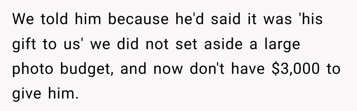 Their Cousin’s “Gift” of Wedding Photography Turned into a Shocking $3,000 Invoice