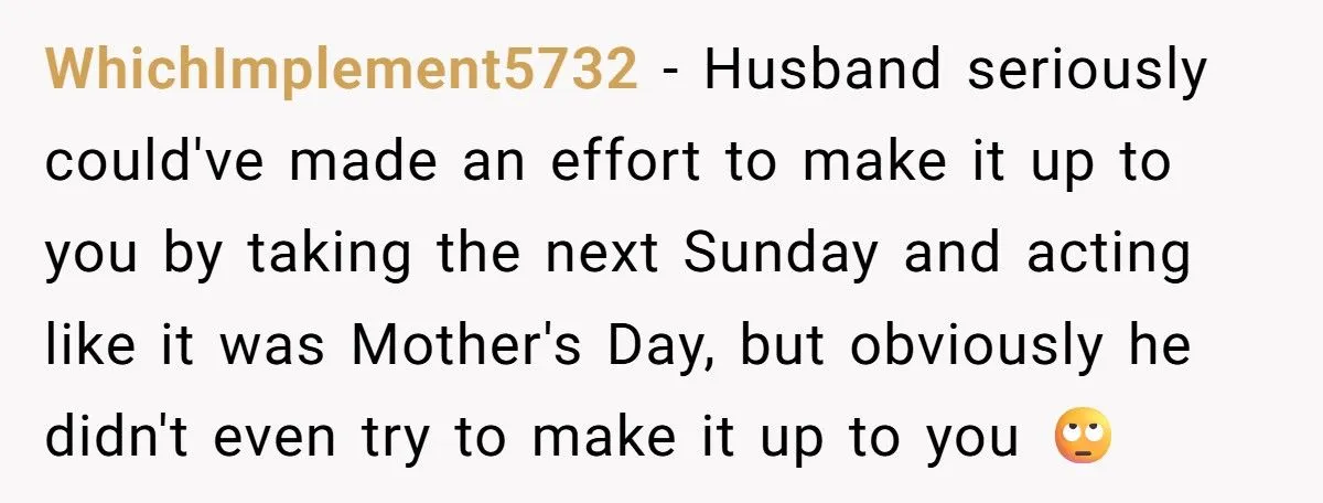 Did A New Mom Go Too Far By Skipping Father’s Day After Her Husband’s Mother’s Day Flop?