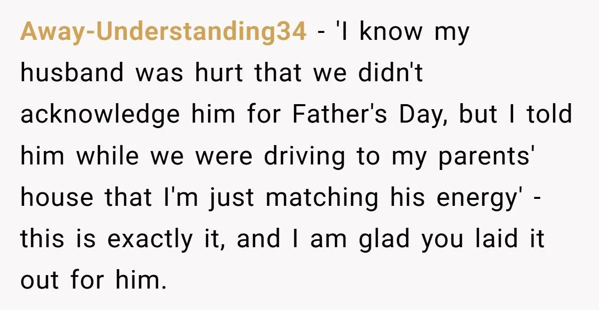 Did A New Mom Go Too Far By Skipping Father’s Day After Her Husband’s Mother’s Day Flop?