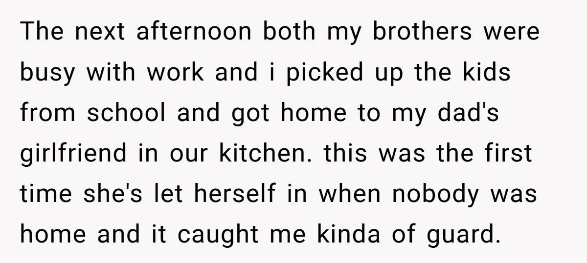 She Took Her Dad’s Girlfriend’s House Key Away After Being Told to “Go to Bed” at 21