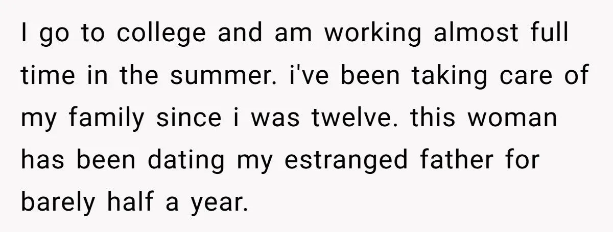 She Took Her Dad’s Girlfriend’s House Key Away After Being Told to “Go to Bed” at 21