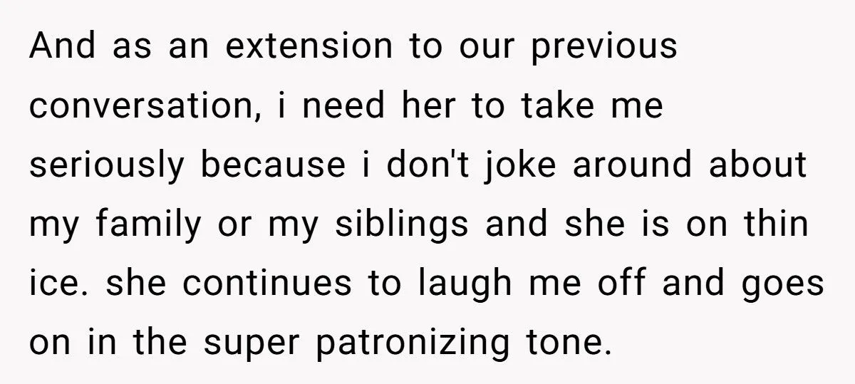 She Took Her Dad’s Girlfriend’s House Key Away After Being Told to “Go to Bed” at 21
