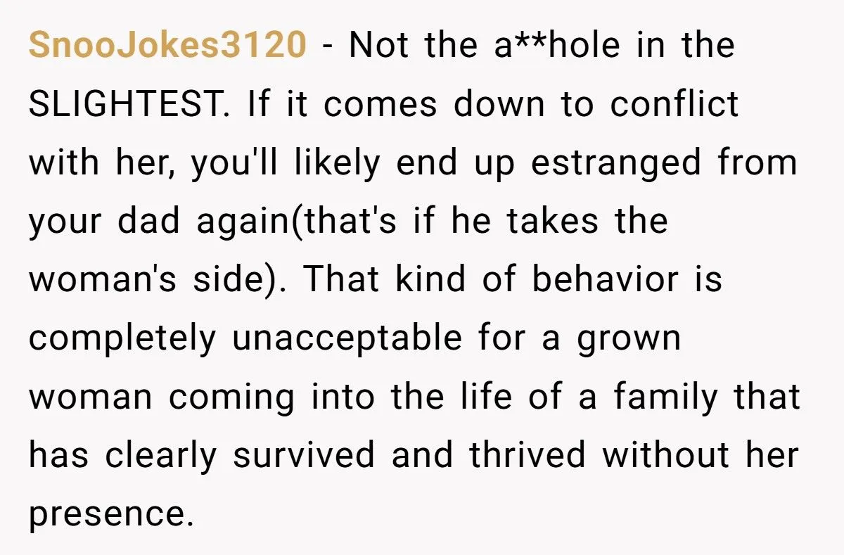 She Took Her Dad’s Girlfriend’s House Key Away After Being Told to “Go to Bed” at 21