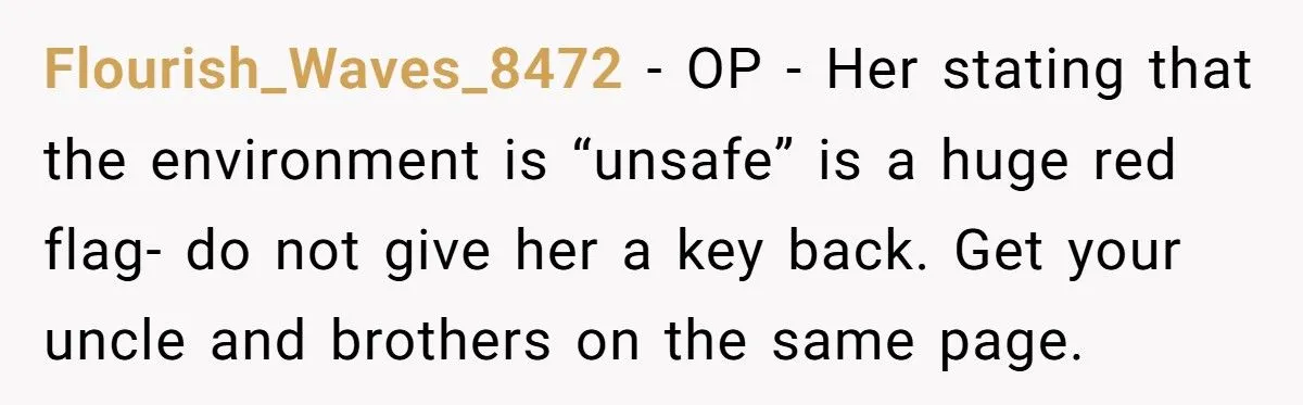 She Took Her Dad’s Girlfriend’s House Key Away After Being Told to “Go to Bed” at 21