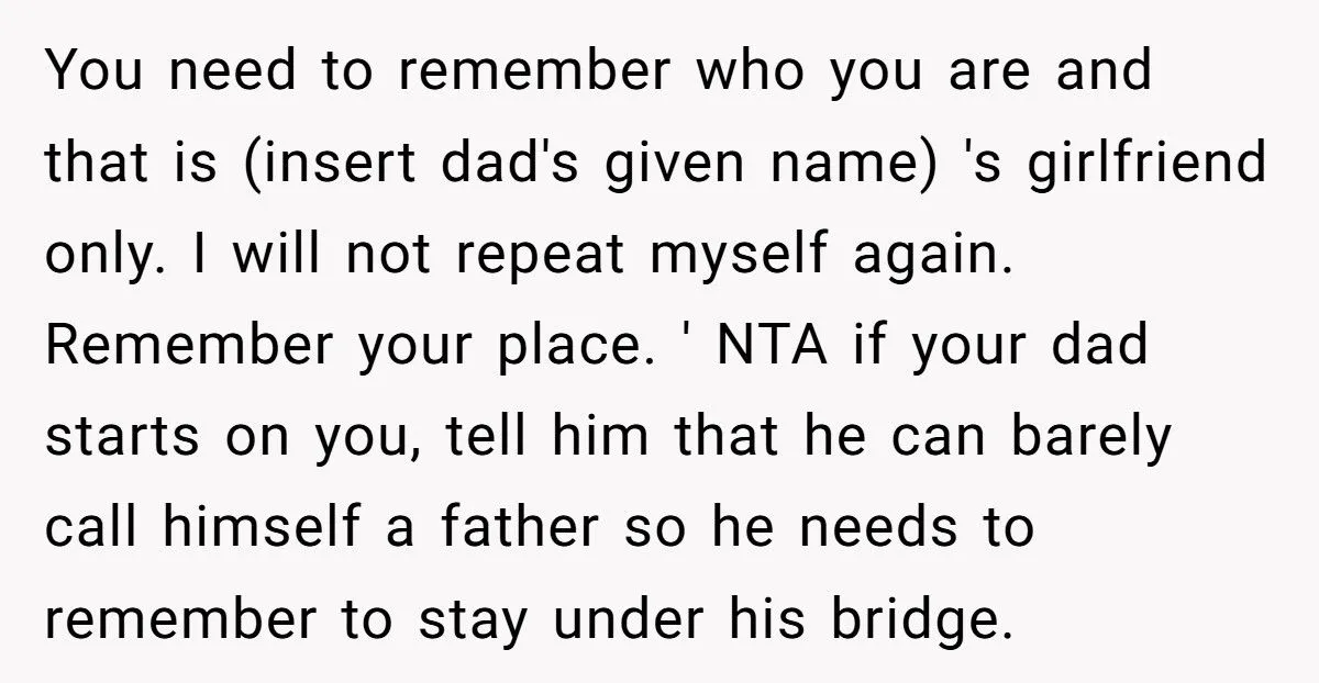 She Took Her Dad’s Girlfriend’s House Key Away After Being Told to “Go to Bed” at 21