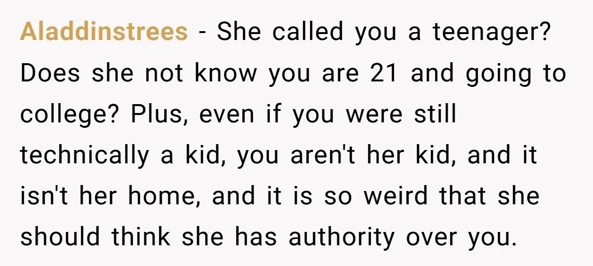 She Took Her Dad’s Girlfriend’s House Key Away After Being Told to “Go to Bed” at 21