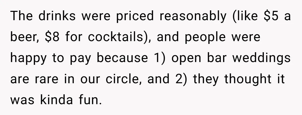 Bride Secretly Sells Alcohol At Dry Wedding To Offset Costs