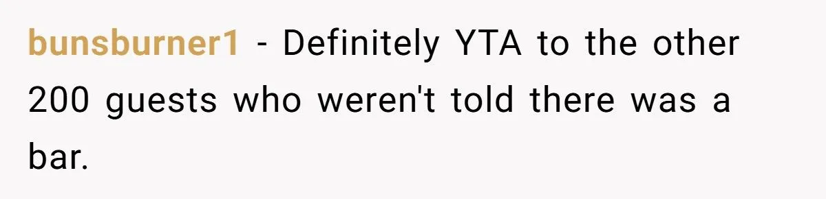 Bride Secretly Sells Alcohol At Dry Wedding To Offset Costs