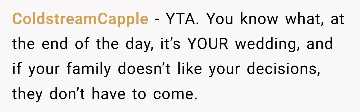 Bride Secretly Sells Alcohol At Dry Wedding To Offset Costs